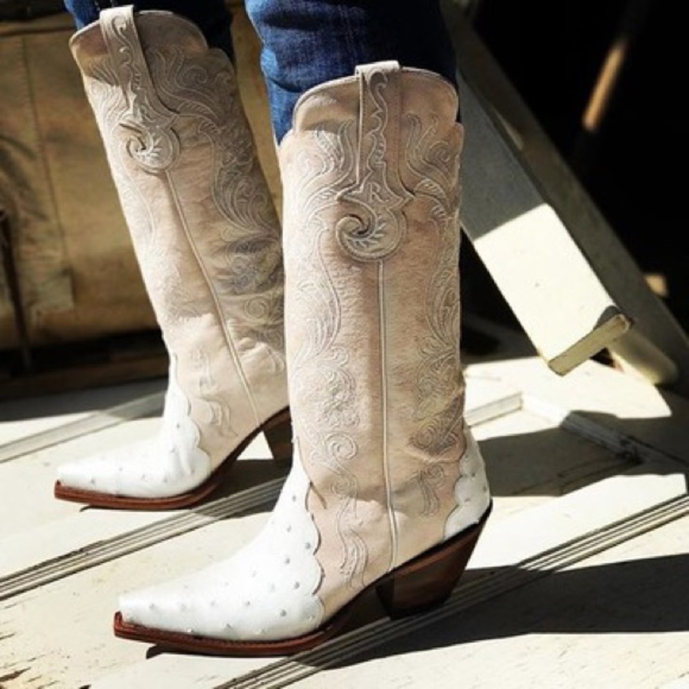 Brand New/Never Worn! Ostrich Boots